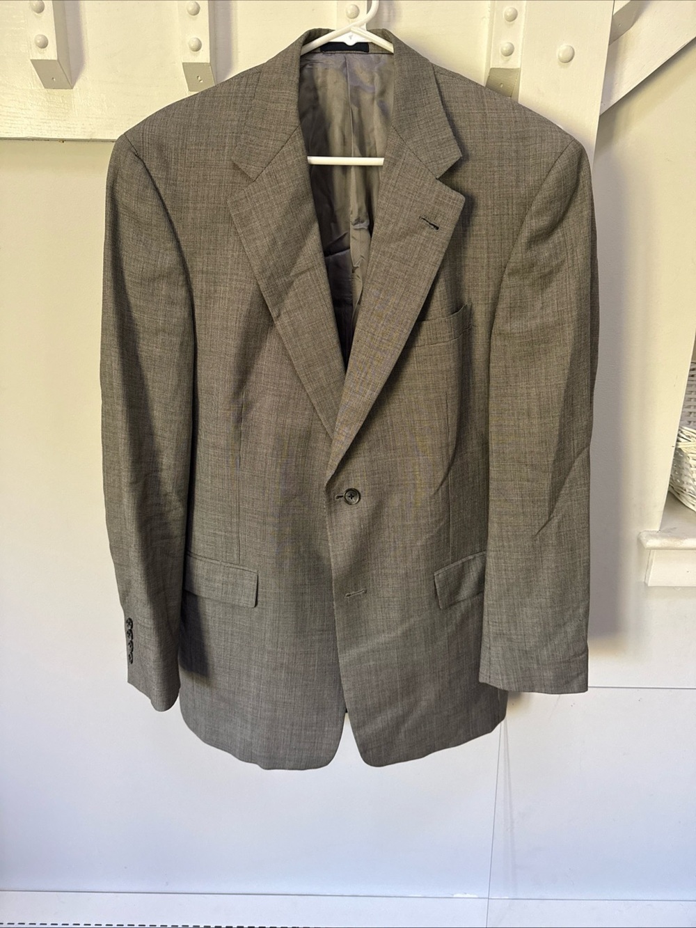 Burberry Gray Wool Single-Breasted Sport Coat 41L